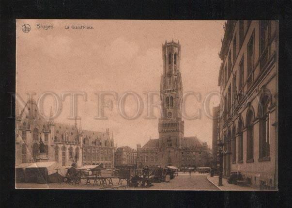 059610 BELGIUM Bruges La Grand Place Vintage PC