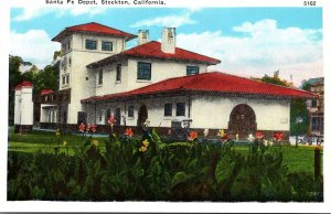 California Stockton Santa Fe Depot