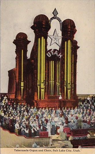 Tabernacle Organ And Choir Salt Lake City Utah 1909