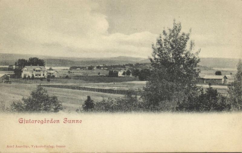 sweden, SUNNE, Värmland County, Gjutaregården Panorama (1899)