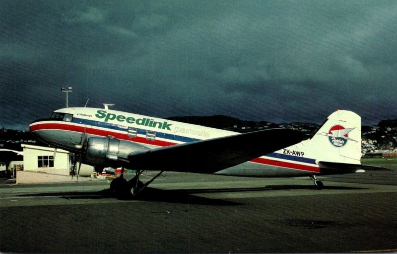 Speedlink Parcels Douglas DC-3C At Wellington New Zealand