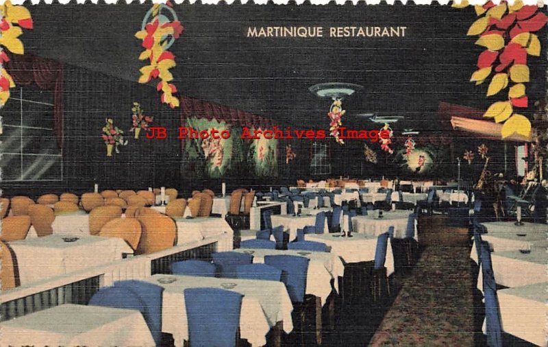 IL, Chicago, Illinois, Martinique Restaurant, Interior, Curteich No 9B-H1689