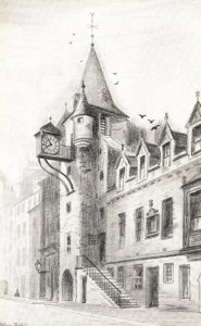 Vintage Postcard Canongate Tolbooth Old Courthouse & Jail Edinburgh Scotland UK