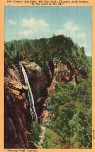 Vintage Postcard Hickory Nut Falls Chimney Rock Section Western North Carolina