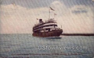 Whaleback Steamer - MIlwaukee, Wisconsin WI Postcard