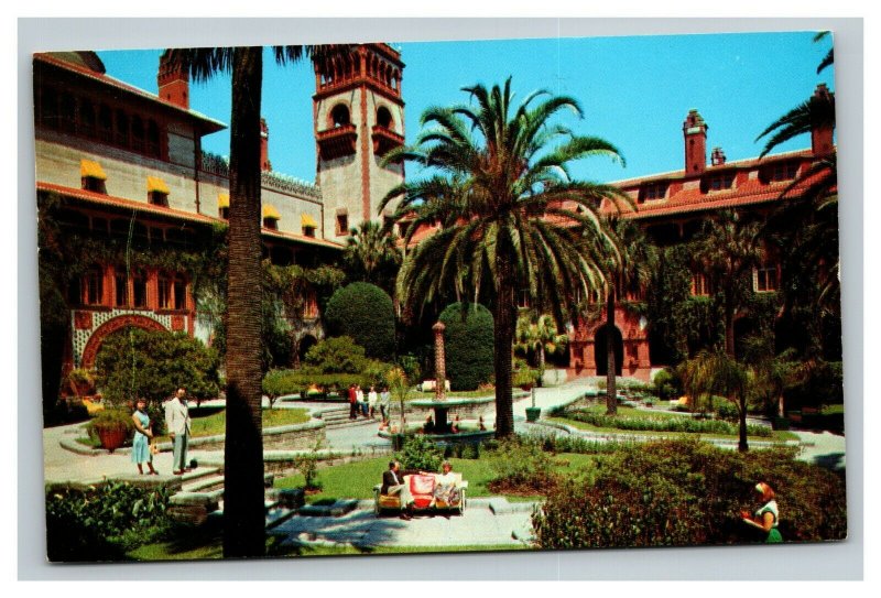 Vintage 1968 Postcard Central Square Flagler College St. Augustine Florida