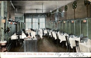 Chicago Illinois Roma Restaurant State St c1900-20s Vintage Postcard
