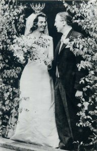 Princess Margaretha of Sweden and husband John Ambler royal wedding photo 1964 