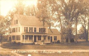 East Baldwin ME J. P. Chadbourne Residence RPPC Real Photo Postcard