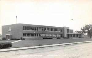 Vinton Iowa~High School Building~Benton County~1950s RPPC-Postcard