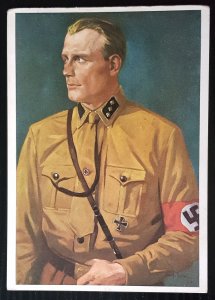 GERMAN THIRD 3rd REICH ORIGINAL POSTCARD SA STURMFUHRER REINHOLD HOCH-ZEUTHEN