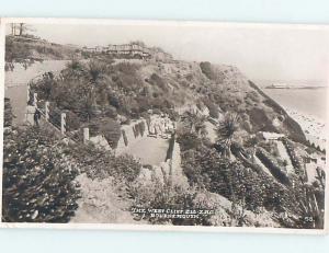 1948 postcard THE WEST CLIFF Bournemouth - Jurassic Coast - England Uk hn6370