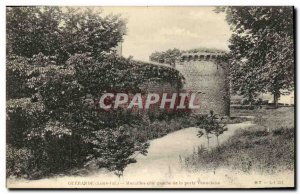 Old Postcard Guerande Walls left side door Vannetaise