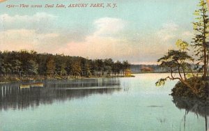 View across Deal Lake in Asbury Park, New Jersey