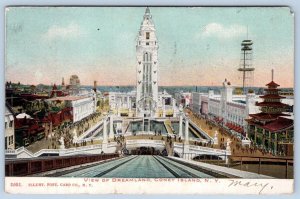 1906 VIEW OF DREAMLAND CONEY ISLAND NY ILLUSTRATED POSTCARD CO 2051 (MELFA VA)