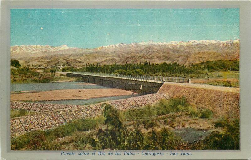 San Juan Argentina - Puente sobre el Rio de los Patos bridge Calingasta