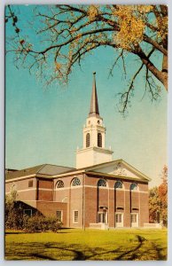 T.M. Sinclair Chapel Coe College Cedar Rapids Iowa IA Wide Grounds View Postcard