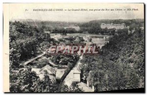 Old Postcard Bagnoles De L & # 39Orne Grand Hotel View Roc Taking the dog