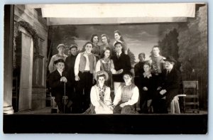 c1910's Stage Actor Play Costume Theatre RPPC Photo Unposted Antique Postcard