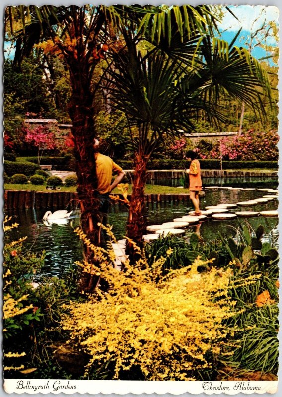 Bellingrath Gardens Theodore Alabama AL Stepping-Stones Oriental Garden Postcard