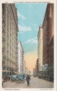 Oregon Portland Fifth Street Looking North from Morrison Curteich