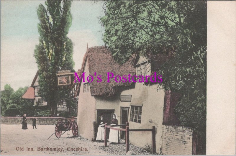 Cheshire Postcard - Barthomley Old Inn   RS37632