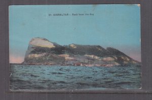 GIBRALTAR, ROCK FROM THE BAY, c1910 ppc., unused.