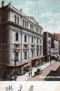 1907 BALTIMORE MD*MARYLAND*MASONIC TEMPLE*BURKITTSVILLE*NELLIE HIGHTMAN