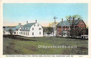 Shaker Church Built 1794, Central Dwelling Built 1883 Sabbathday Lake, ME, US...