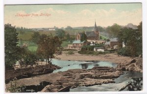 Rhayader Panorama from Bridge Powls Wales United Kingdom 1907 postcard