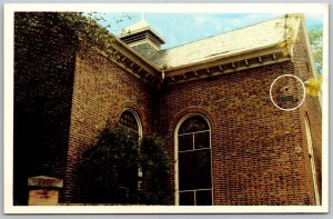 Vtg Norfolk Virginia VA St Pauls Church Showing Embedded Cannonball Postcard