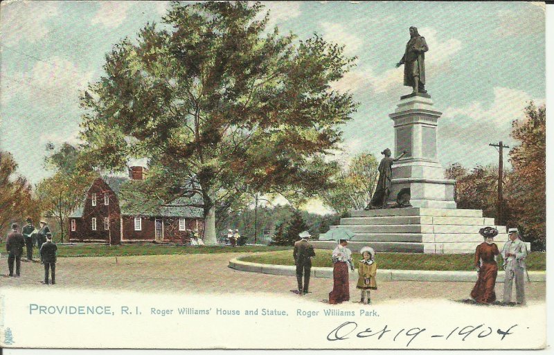 Providence, R.I., Roger Williams House and Statue, Roger Williams Park == TUCK