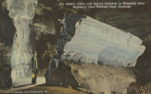 VINTAGE POSTCARD THE GIANT'S COFFIN AND DANTE'S GATEWAY MAMMOTH CAVE NAT. PARK