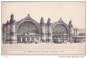 La Gare, The Station, TOURS (Indre et Loire), France, 1900-1910s