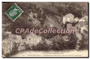 Old Postcard Auvergne picturesque Saint Nectaire etamblissement Thermal View ...