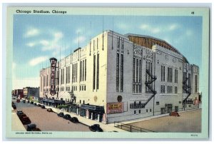 c1940 Chicago Stadium West Side Exterior Building Chicago Illinois IL Postcard