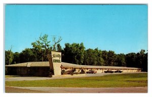 MORGAN CITY, Louisiana LA ~ Roadside TWIN CITY MOTEL ca 1950s-60s Cars Postcard