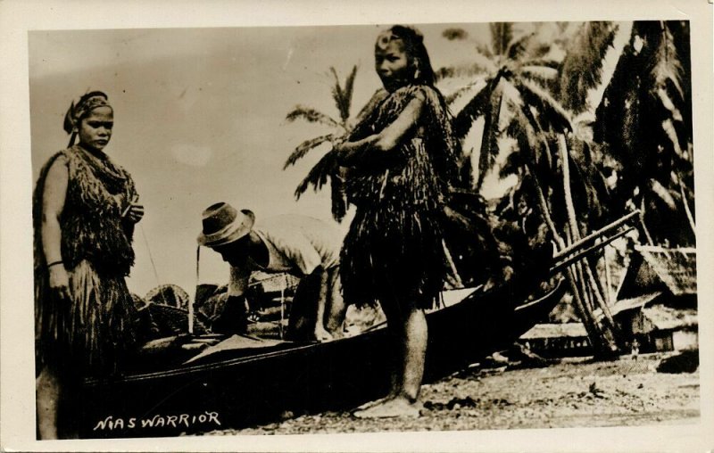 indonesia, MENTAWAI MENTAWEI, Native Girls on the Beach, Boat (1930s) RPPC