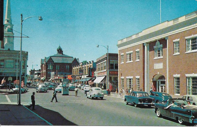 Beverly Massachusetts MA--cool guys cruising 1958 Cadillac Convertible-top down