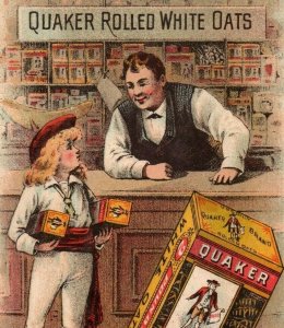 1880's Quaker Rolled White Oats Store Scene Little Lord Fauntleroy P185