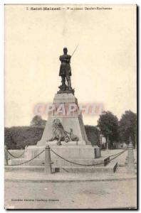 St Maixent - Monument Denfert Rochereau Old Postcard