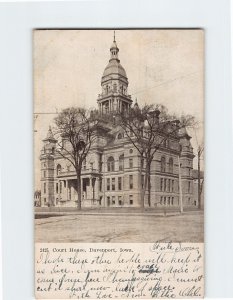 Postcard Court House, Davenport, Iowa