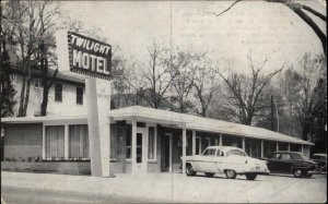 Texarkana Texas Arkansas TX AR Twilight Motel Classic Cars Vintage Postcard