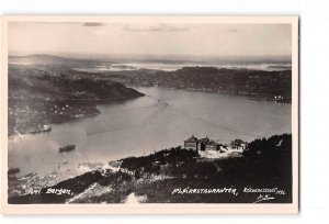 Bergen Norway RPPC Real Photo 1915-1930 General View Restaurants