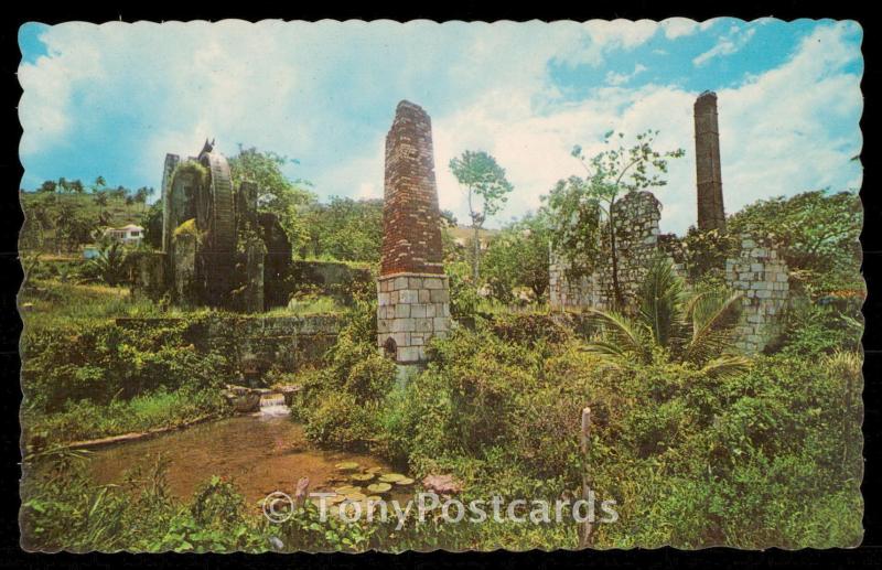 Ruins of Old Sugar Mill - Jamaica, W.I