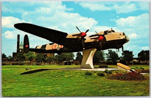 Famous Lancaster Bomber of World War II Canada's Rose City Aircraft Postcard