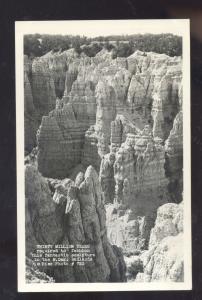 RPPC SOUTH DAKOTA BADLANDS UNUSUAL ROCK FORMATIONS REAL PHOTO POSTCARD