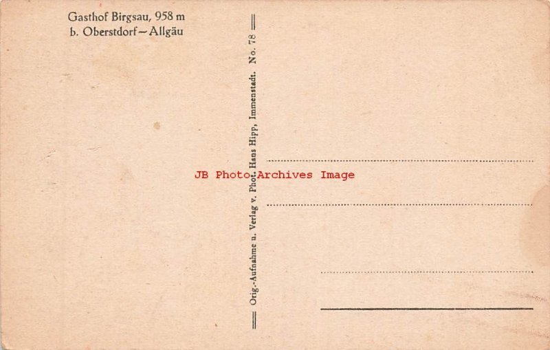 Germany, Oberstdorf, Allgau Alps, Gasthof Birgsau, Hans Hipp No 78