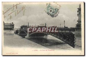 Old Postcard Lyon PonR Universite