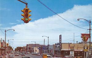 Sidney Nebraska Main Street business district vintage pc Y12972